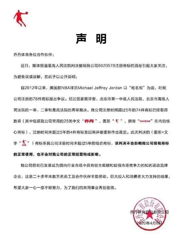 中国乔丹体育LOGO侵权败诉!网友:大快人心! 第11张 中国乔丹体育LOGO侵权败诉!网友:大快人心! 第11张